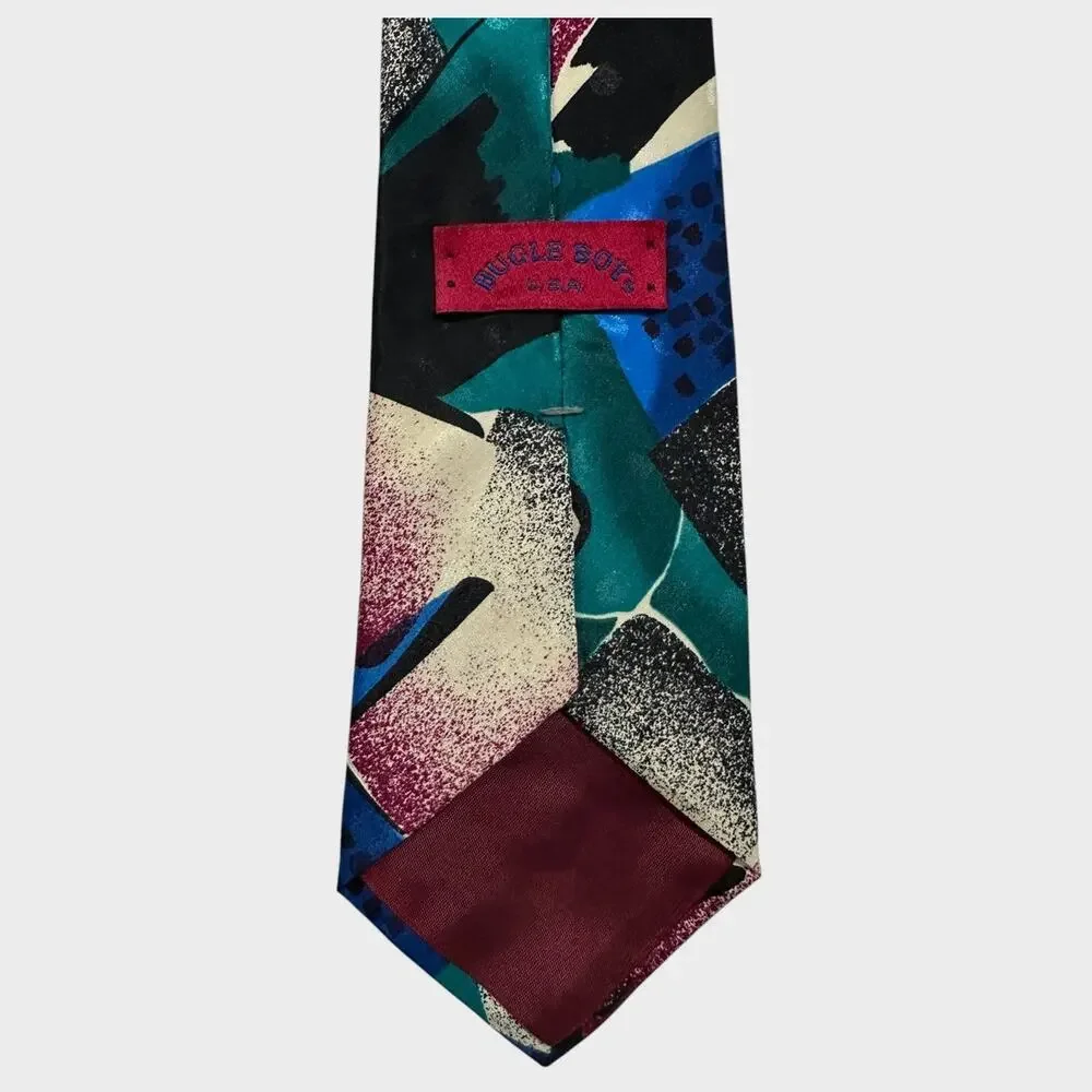 Bugle Boy USA Vintage Mens Neck Tie 100% Polyester